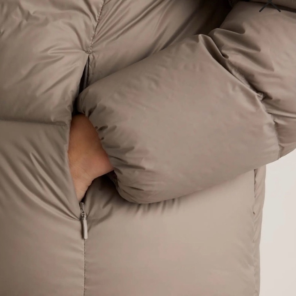 Quince Taupe Puffer Jacket - Picture 4 of 9